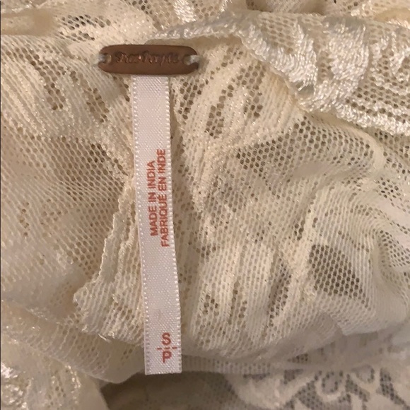 Free People Lace V neck shirt - Picture 4 of 5